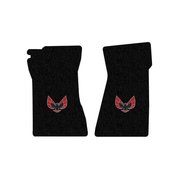 Lloyd Mats Custom Fit Floor Mats for Pontiac Firebird/Trans Am 1970-1981 LogoMat 2Pc Set Black