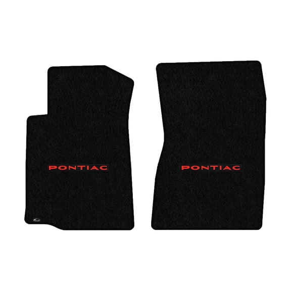 Lloyd Mats LogoMat Custom-Fit 2PC Carpet Floor Mats for 2008-2009 Pontiac G8, Black