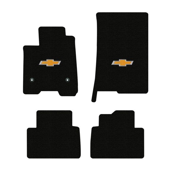 Lloyd Mats LogoMat Custom-Fit 4PC Carpet Floor Mats for 2023-2026 Chevrolet Colorado, Charcoal