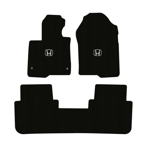 Lloyd Mats LogoMat Custom-Fit 3PC Carpet Floor Mats for 2023-2026 Honda CR-V, Black