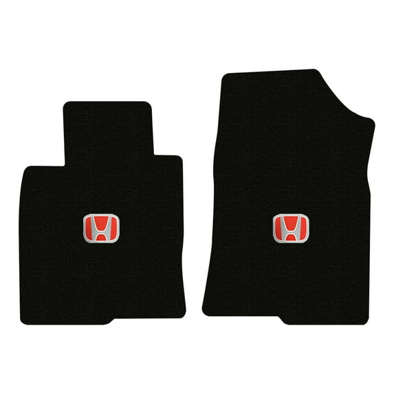 Lloyd Mats LogoMat Custom-Fit 2PC Carpet Floor Mats for 2022-2026 Honda Civic, Black
