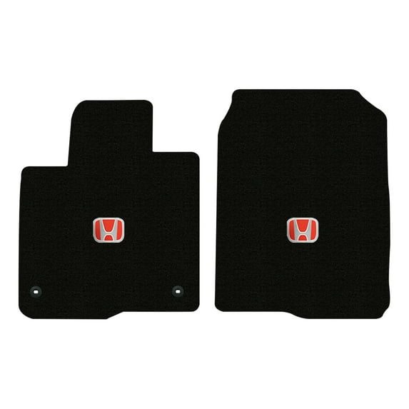 Lloyd Mats LogoMat Custom-Fit 2PC Carpet Floor Mats for 2023-2026 Honda HR-V, Black