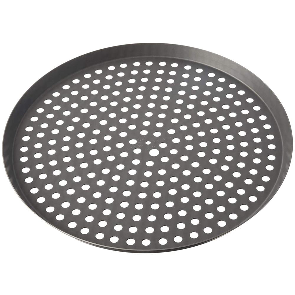 American Metalcraft HA4011-SP 11 x 1 Super Perforated Straight Sided  Heavy Weight Aluminum Pizza Pan