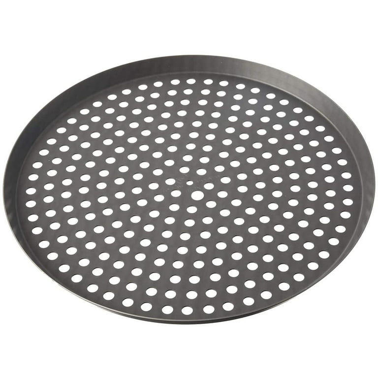 Pizza Grill Pan, Perforated 12-inch Aluminum (2-pack) – Backyard Life Gear