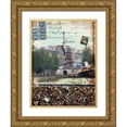 thumbnail image 1 of Lloyd, Sandy 15x18 Gold Ornate Wood Framed with Double Matting Museum Art Print Titled - Postcards of Paris IX, 1 of 4