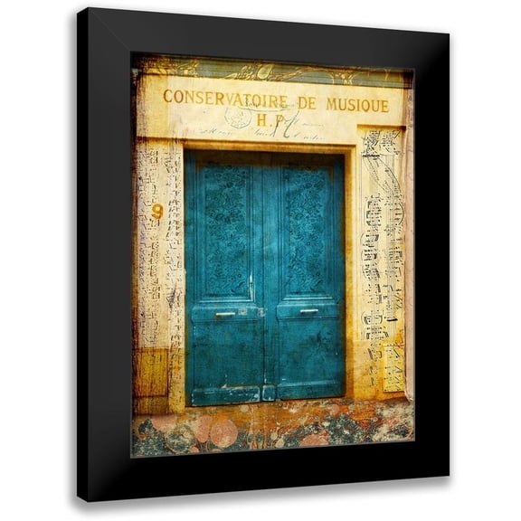 Lloyd, Sandy 19x24 Black Modern Framed Museum Art Print Titled - Postcards of Paris XI