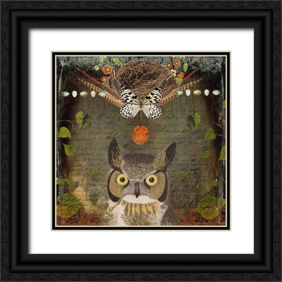 Lloyd, Sandy 26x26 Black Ornate Wood Framed with Double Matting Museum Art Print Titled - Collected Autumn VI