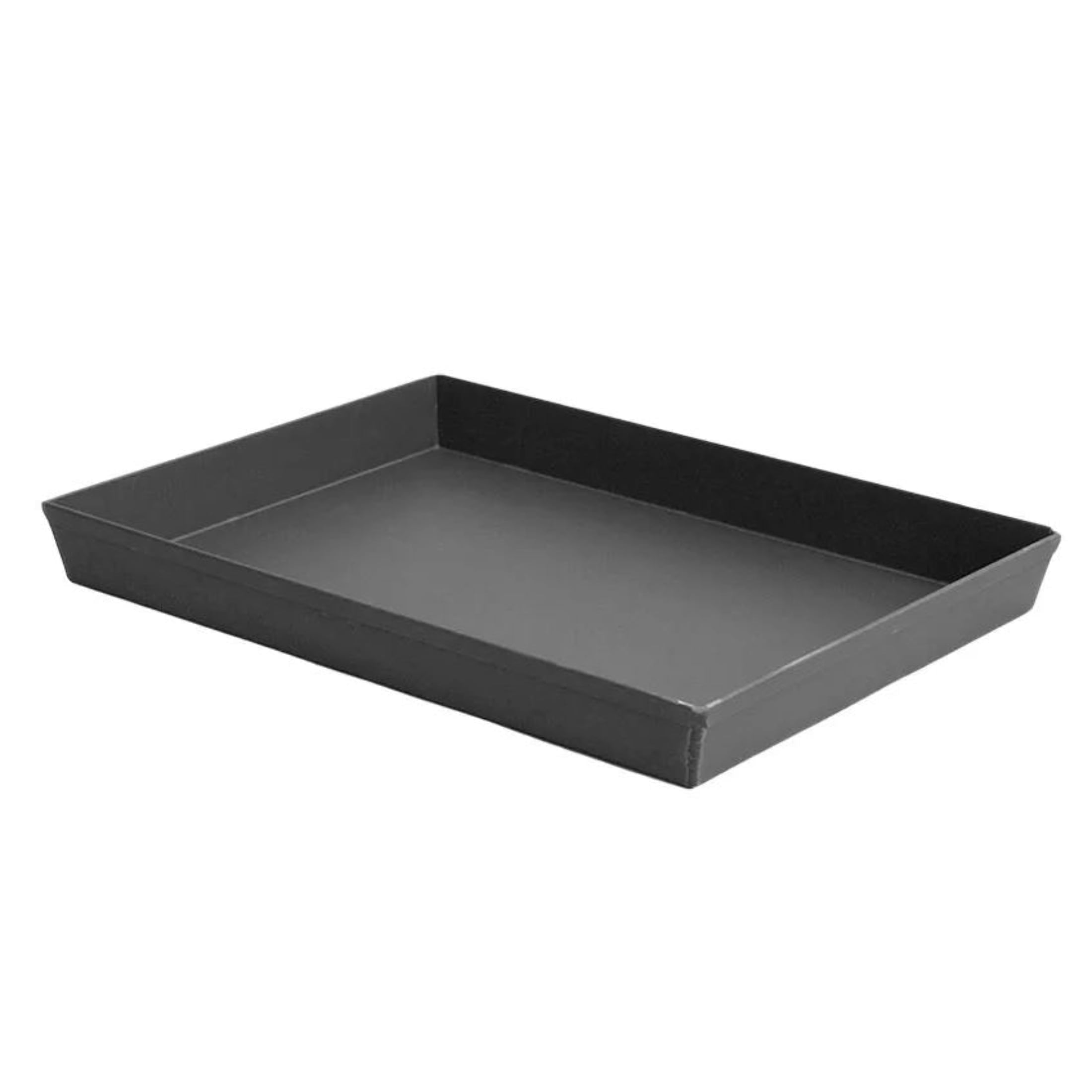 teglia di ferro blu professionale per pizza romana cm. 45 x 35 x 3 h