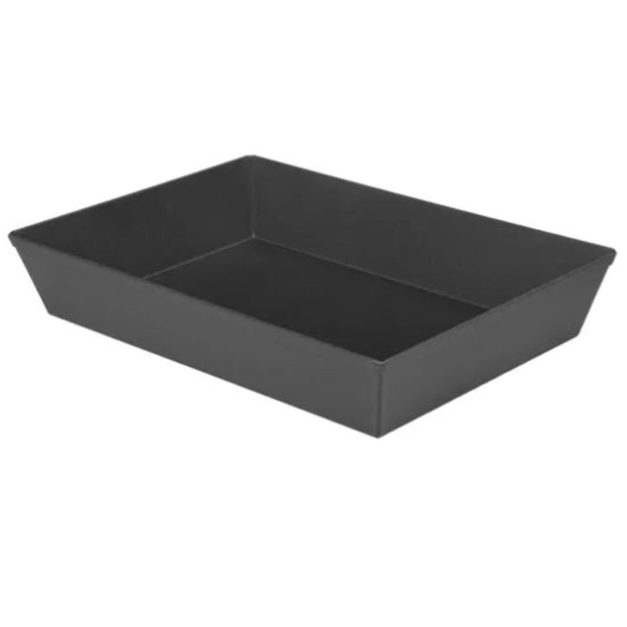Pre-Seasoned Black Aluminum Rectangular Pizza Pan