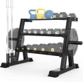 thumbnail image 1 of Dumbbell Rack Heavy Duty 3-Tier 1000 lb Capacity Home Gym Storage Stand, 1 of 7