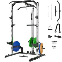 Lmdex Power Cage, Power Rack with LAT Pulldown, 1330 Pounds Capacity Workout Cage Dip Handles, Squat Rack for Home Gym …
