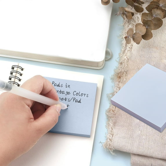 LmnLft 100 Sheets Colored Sticky Notes 3x3 Inches Self Adhesive Memo Pads to Do List Planner Flags Removable Book Markers