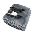 thumbnail image 1 of LmnLft 12V Car Heated Blanket, Plug-in Electric Throw with 9 Heating Modes, 8-Hour Auto-Off and Overheat Protection, Washable Flannel Blanket, 1 of 9
