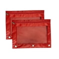 thumbnail image 1 of LmnLft 2 Pack Cloth Eyelet Binder B5 Size File Storage Bag with Three Ring Holes and Zippered Pen Pouch Office Organizer, 1 of 8