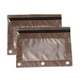 thumbnail image 1 of LmnLft 2 Pack Cloth Eyelet Binder B5 Size File Storage Bag with Three Ring Holes and Zippered Pen Pouch Office Organizer, 1 of 8