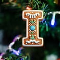 thumbnail image 1 of LmnLft 26 Gingerbread Alphabet Ornaments for Christmas Tree,Candy Cane Letter Pendant with Berries,Pattern Mini Monogram Hanging Decorations for Party Gifts DIY Decor,I, 1 of 9