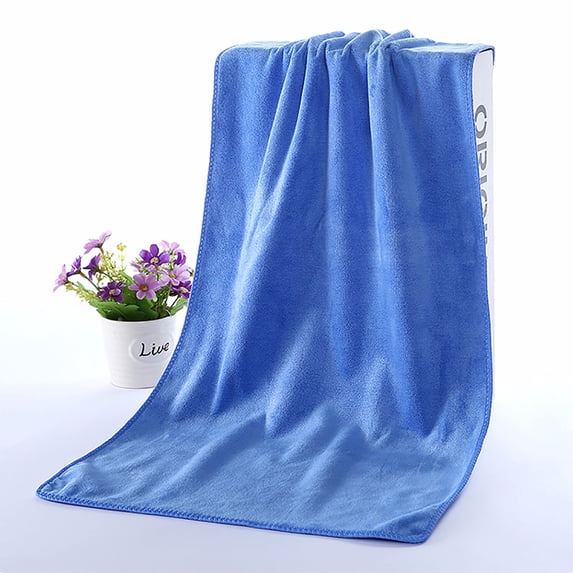 LmnLft 2PC Microfiber Cleaning Bath Towels,Reusable Microfiber Towels 13.7"×29.5" Absorbent Cleaning Rags,Super Soft and Fast Drying Bathroom Towel Set,for Car,Window,Household,Home Kitchen,Bath