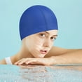 thumbnail image 1 of LmnLft Adult Swim Cap, Waterproof Coating Hair Ear Protection, Non-Tightening Comfort Fit for Long Hair Lap Swimming, 1 of 6