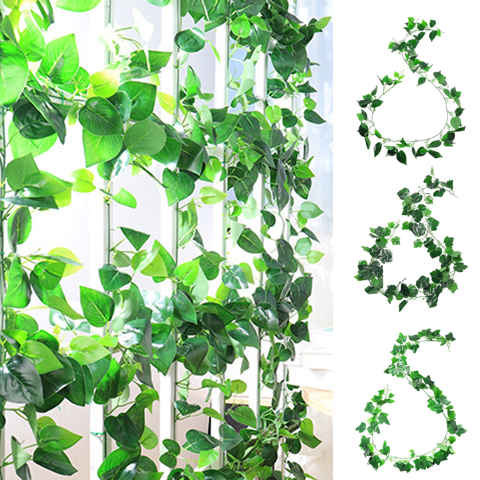 LmnLft Artificial Grape Vine Garland 6ft - Plastic Foliage for ...