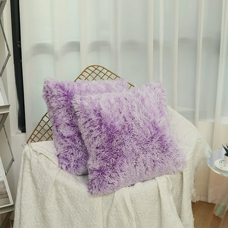 LmnLft Faux Fur Pillow Covers, Soft Plush Decorative Cushion Cases, Cozy Winter Throw Pillow Covers for Sofa, Couch, Bed, and Living Room Décor