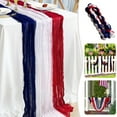 thumbnail image 1 of LmnLft Foldable 4th of July Table Flag - Red White Blue Patchwork Mini Bunting for Independence Day Party Decorations & Patriotic Displays, 1 of 9