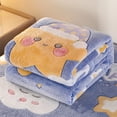 thumbnail image 1 of LmnLft Heated Blanket, Winter Thickened Milk Velvet Coral Flannel Blanket, Soft Fleece-Lined Bed Cover for Dormitory and Children's Use, 1 of 6