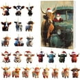 thumbnail image 1 of LmnLft Highland Cow Advent Calendar 2025, Christmas Advent Calendar with 24 Days Surprises, Cartoon Cow Decorative Ornament, Holiday Gift for Kids and Adults, 1 of 6
