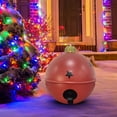 thumbnail image 1 of LmnLft Inflatable Christmas Ball Bow Bells Ornament ,Giant Jingle Bell Xmas Balloon Pendant Outdoor Ornament for Garden Yard Patio Christmas Holiday Decor, 1 of 6