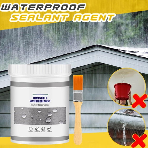 LmnLft Invisible Waterproof Sealant Agent,Super Strong Invisible Waterproof Anti-Leakage Agent,Clear Water-Based Bonding & Insulating Coating,for Roofs,Walls,Cracks & Indoor & Outdoor Repairs