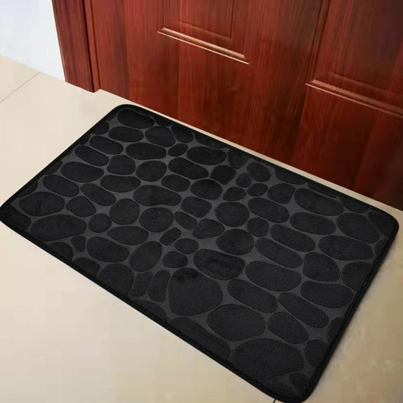 LmnLft Memory Foam Bath Mat 20x31 Inch - Ultra Absorbent Shower Mat Non-Slip Bathroom Rug Machine Washable, Soft Toilet Mats with Quick Dry Backing