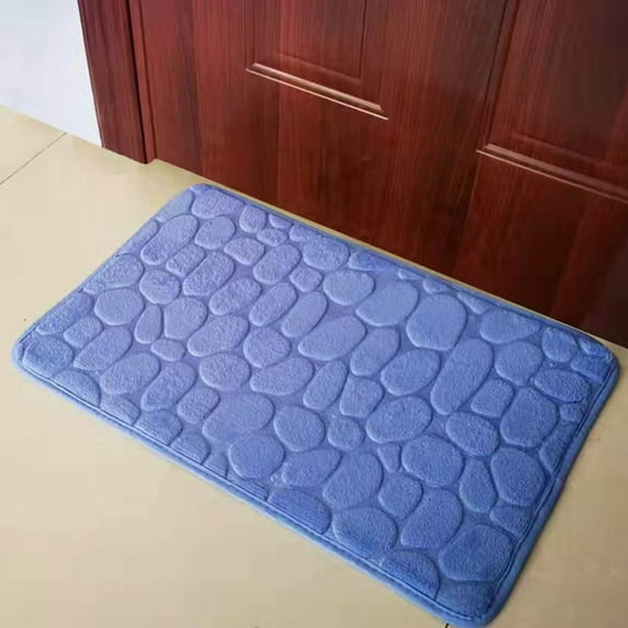 LmnLft Memory Foam Bath Mat 20x31 Inch - Ultra Absorbent Shower Mat Non-Slip Bathroom Rug Machine Washable, Soft Toilet Mats with Quick Dry Backing