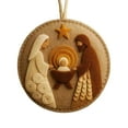 thumbnail image 1 of LmnLft Nativity Scene Christmas Felt Ornament Kit, Handmade Christmas Tree Decoration For Religious Holiday Crafting,for Faith Keepsake Holiday Decorations, 1 of 8