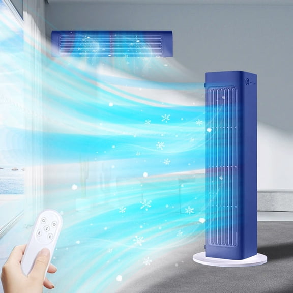 LmnLft Portable Rechargeable Personal Air Cooler with Remote Control,13" Cooling Fans that Blow Cold Air,3-in-1 Tower Fan with Remote,3 Speeds,Swamp Cooler for Bedroom,Office,Home,Indoor Use