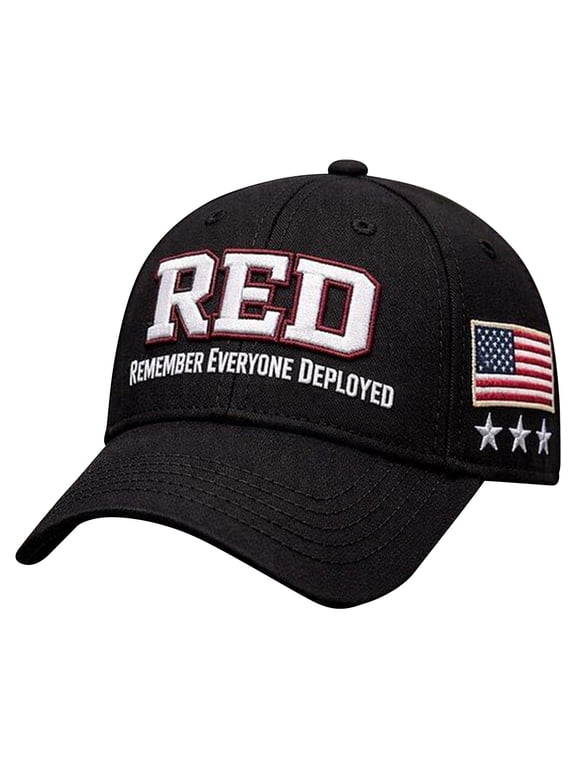 Red Friday Printed Casual Hat I Wear Red On Friday,Baseball Cap Custom Personalized Text Dad Hats,Remember Everyone Deployed Patriotic Hat
