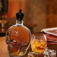 thumbnail image 1 of LmnLft Skull Whiskey Decanter Bottle, Large Skeleton Face Glass Liquor Decanter, Gothic Barware for Halloween Parties, Home Bar, and Decorative Collector Display, 1 of 8