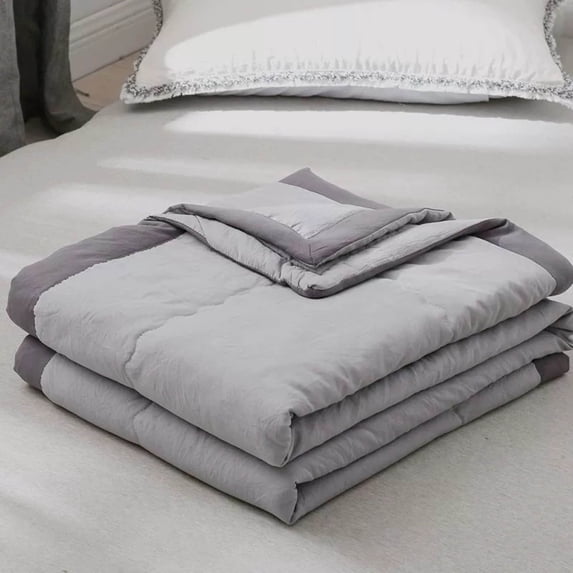 LmnLft Temperature-Regulating Summer Cooling Blanket - Lightweight Bamboo Fiber Quilt with Ice Silk Tech for Bed, Sofa, Dormitory & Night Sweat Relief