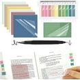 thumbnail image 1 of LmnLft Transparent Bookmark Tabs 9-Pack with Marker - Sticky Notes Index Tabs for Study Book Highlights Office School, 1 of 6