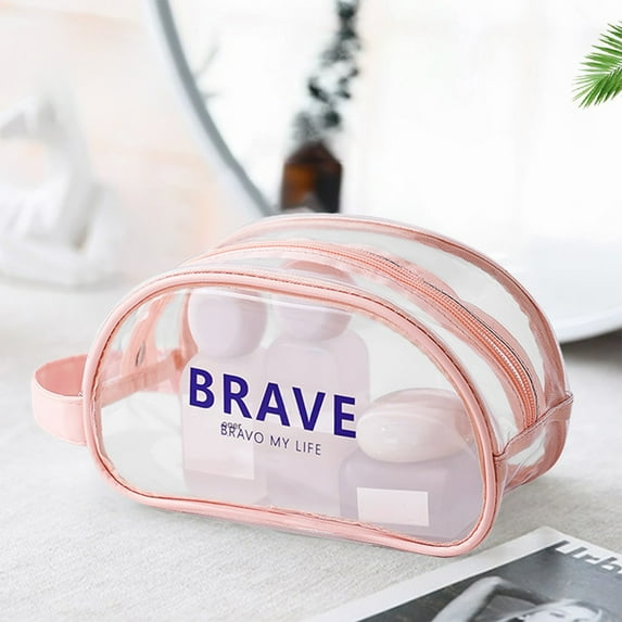 LmnLft Transparent Swim Bag, Waterproof Wet Dry Compartment Organizer, Goggles Swimsuit Storage Beach Shower Tote