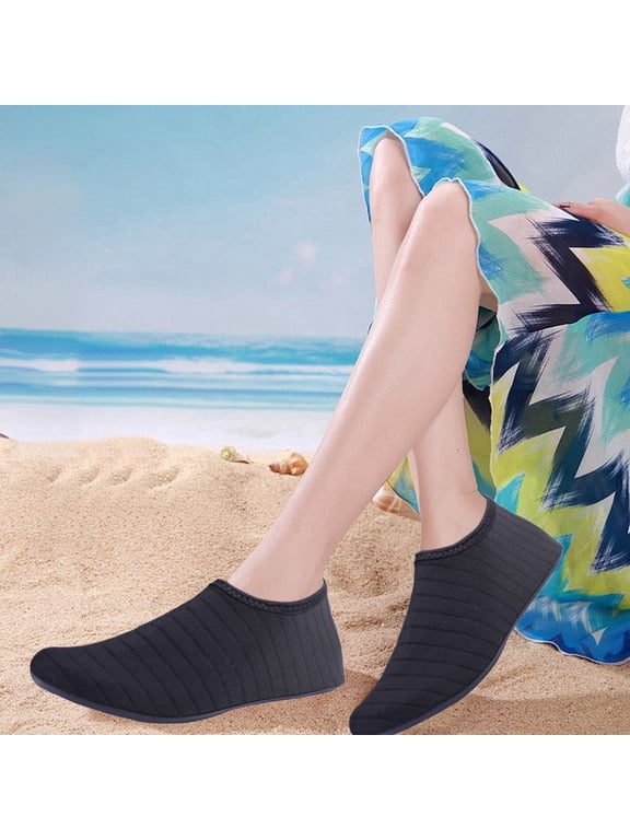 Water Shoes for Men Women, Adult Fast-Dry Aqua Socks, Barefoot Beach Swim River Pool Surf Shoes, Non Slip Sole Water Sports Footwear
