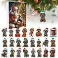 Lmniu 2D Christmas Home Ornaments 2024 Christmas Holiday Advent