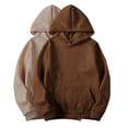 thumbnail image 1 of Lmnyox 2 Pack Sweatshirts for Women Casual Basic Long Sleeve Solid Hoodies with Pocket Loose Hooded Pullover, 1 of 6