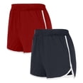 thumbnail image 1 of Lmnyox 2 Pack Women's Running Shorts Elastic Waist Sport Shorts with Pocket Lightweight Athletic Short Pants, 1 of 3