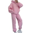 thumbnail image 1 of Lmnyox 2 Piece Outfits for Women Tracksuit Set Long Sleeve Pullover Hoodies and Sweatpants Set with Pocket, 1 of 5