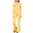 thumbnail image 1 of Lmnyox 2 Pieces Outfits Sets for Girls Long Sleeve Blouses and Flare Pants Sets Casual Fashion Clothing Sets, 1 of 5