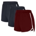 thumbnail image 1 of Lmnyox 3 Pack Running Shorts for Women Lightweight Elastic Waist Shorts with Pocket Summer Athletic Short Pants, 1 of 7