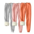 thumbnail image 1 of Lmnyox 3 Pack Sweatpants for Women Winter Fleece Lined Drawstring Athletic Pants Thermal Jogger Pants with Pocket, 1 of 6
