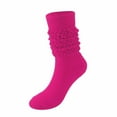 thumbnail image 1 of Lmnyox 3 Pairs Women's Slouch Sock Soft Knee High Boot Socks Extra Long Scrunch Socks for Women Girl, 1 of 7