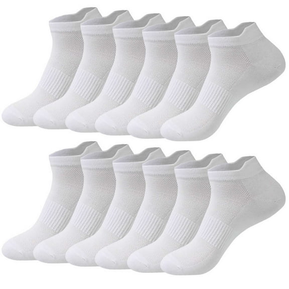 Lmnyox Athletic Cotton Socks for Men and Women Running Ankle Socks Comfort Low Cut Sport Socks 6 Pairs