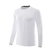 Lmnyox Athletic Shirts for Men Lightweight Long Sleeve Crew Neck Casual Sport T Shirt Breathable Workout Tee