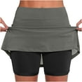 thumbnail image 1 of Lmnyox Athletic Skorts for Women High Waist Tennis Skirts Summer Running Sport Skorts with Shorts Underneath, 1 of 6